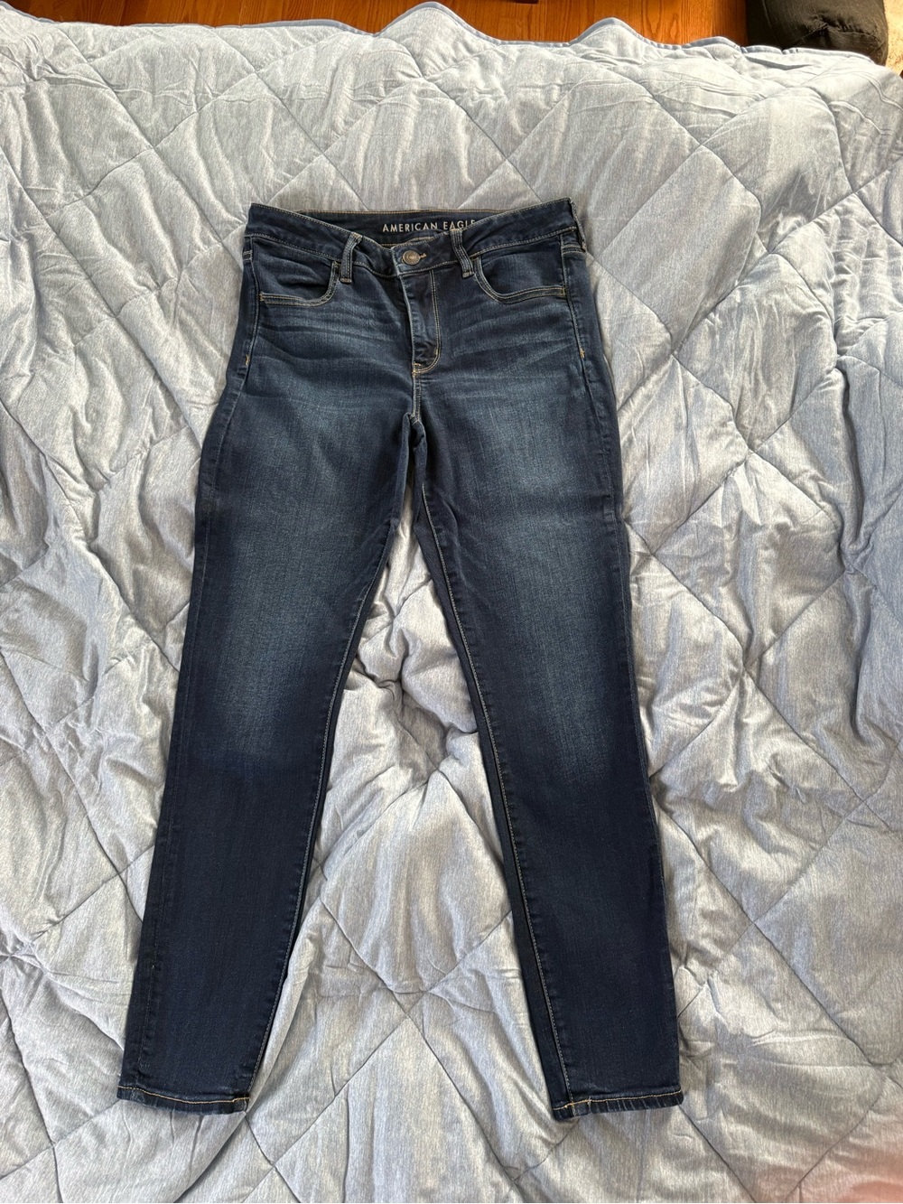 American Eagle Outfitters Women's Dark Indigo Skinny Jeans
